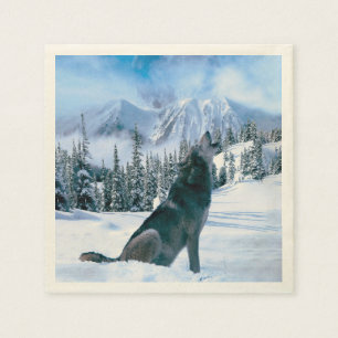 Servilleta De Papel Llamada de lobo