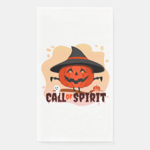 Servilleta De Papel Llamado de Espíritu de Halloween