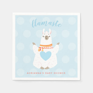 Servilleta De Papel Llamaste Llama Yoga Fiesta de Bebé Papel