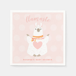 Servilleta De Papel Llamaste Llama Yoga Fiesta de Bebé Papel