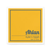 Llanura de color amarillo azul sólido, Baby Shower