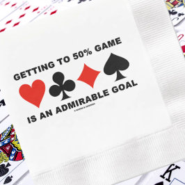Servilleta De Papel Llegar al juego del 50% es un objetivo admirable