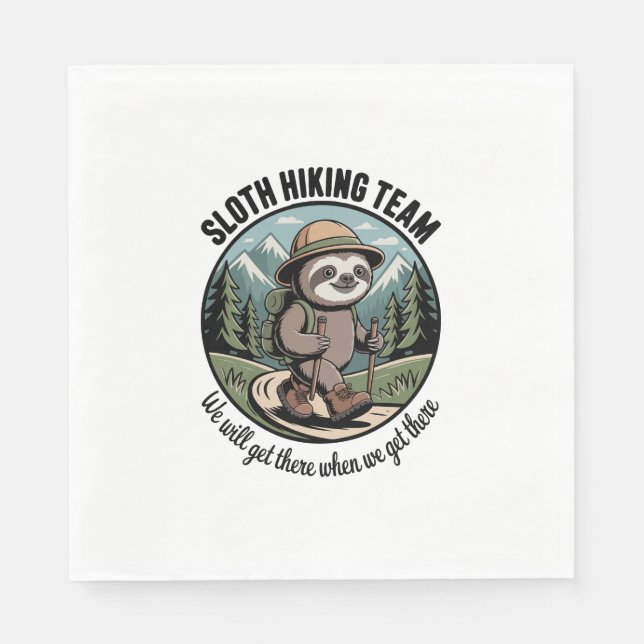 Servilleta De Papel Llegaremos Eventualmente Perezoso Senderista (Anverso)