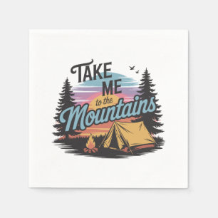 Servilleta De Papel Llévame A Las Montañas - Campamento Natural