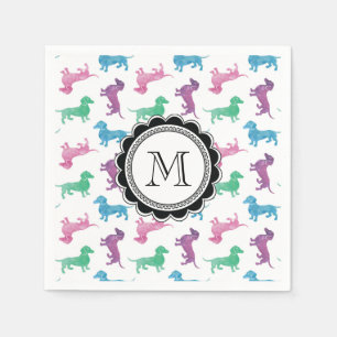 Servilleta De Papel Llueve a Dachshunds