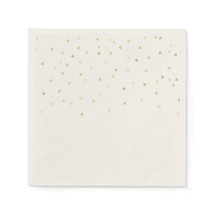 Llueven Gold Hearts Paper Napkins Set de 50+