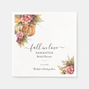 Servilleta De Papel Lluvia de Amor Hojas de Otoño Calabaza Despedida d