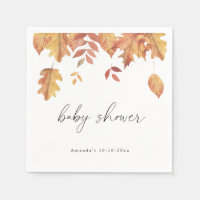 Lluvia de hojas baby shower de otoño