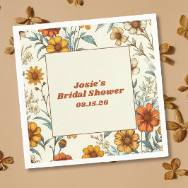 Servilleta De Papel Lluvia de Regalos Nupcial Atemporal Inspirada en l