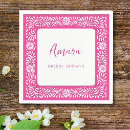 SERVILLETA DE PAPEL LLUVIA DE REGALOS NUPCIALES DE TALAVERA ROSA