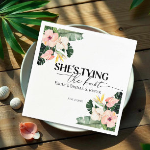 Servilleta De Papel Lluvia Tropical Ella se casa Despedida de Soltera