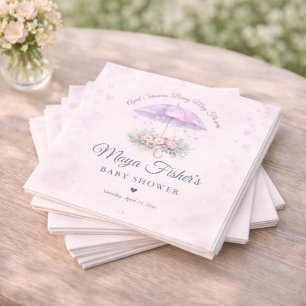 Servilleta De Papel Lluvias de Abril traen Flores de Mayo Shower para