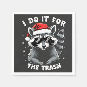 Servilleta De Papel Lo hago por el mapache de Navidades divertidos