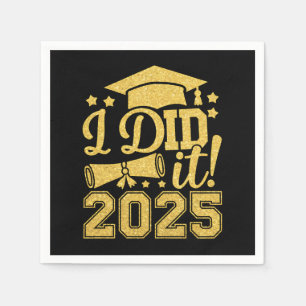 Servilleta De Papel Lo Hice 2025 Graduado Graduación Clase De 2025