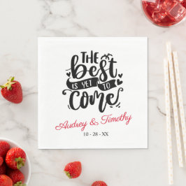 Servilleta De Papel Lo Mejor Está Por Llegar Boda Personalizada