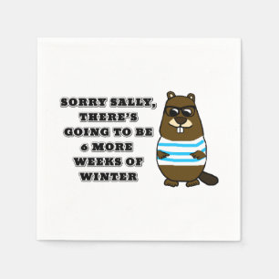 Servilleta De Papel Lo siento Sally, 6 semanas más de invierno