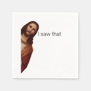 Servilleta De Papel Lo vi, arte de Jesús, Lo vi, Jesús 