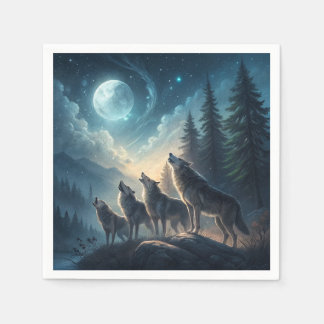 Servilleta De Papel Lobos