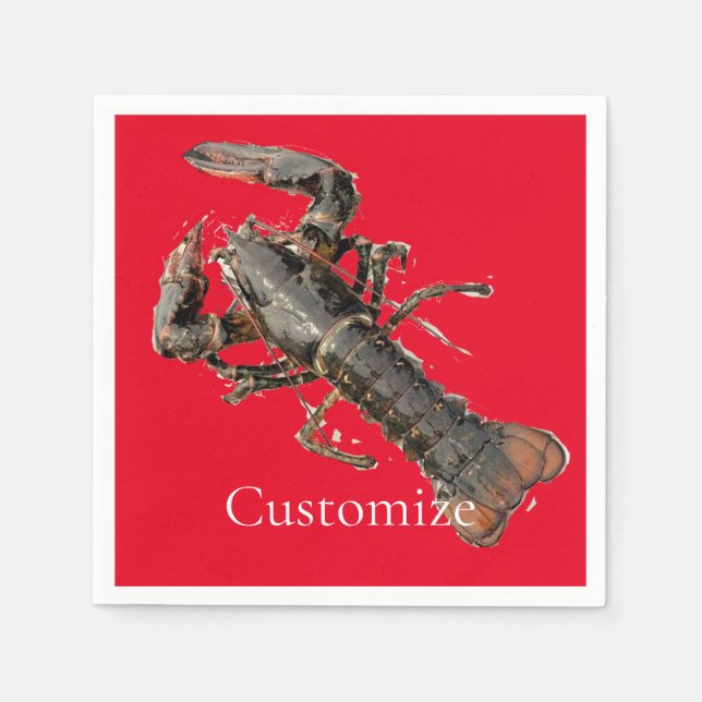 Servilleta De Papel Lobster de Maine fresco Thunder_Cove (Anverso)