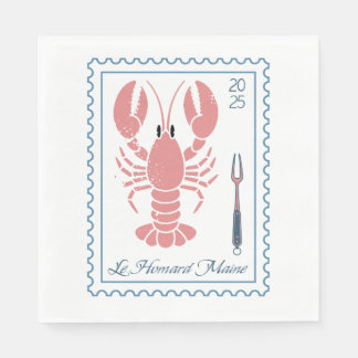 Servilleta De Papel Lobster Maine New England Nautical Ocean Seafood