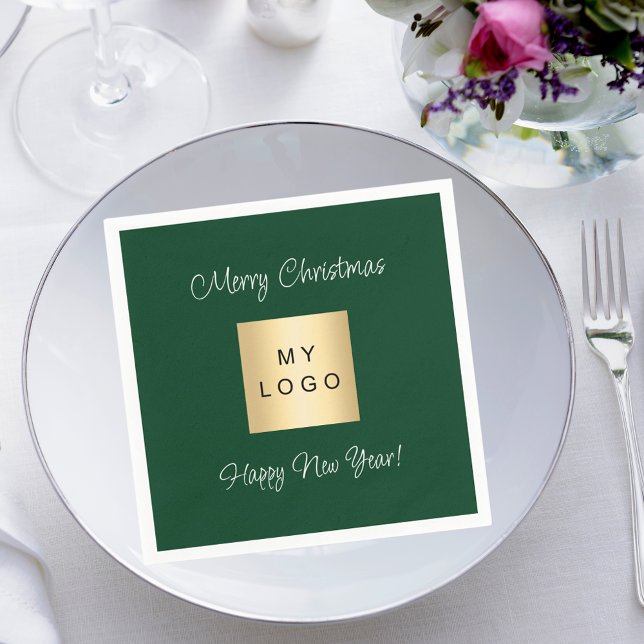 Servilleta De Papel logo comercial de bar cafetería verde esmeralda (Subido por el creador)