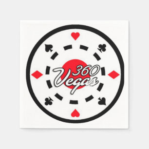 Servilleta De Papel Logo de Cocktail Napkins 360 Vegas Chip