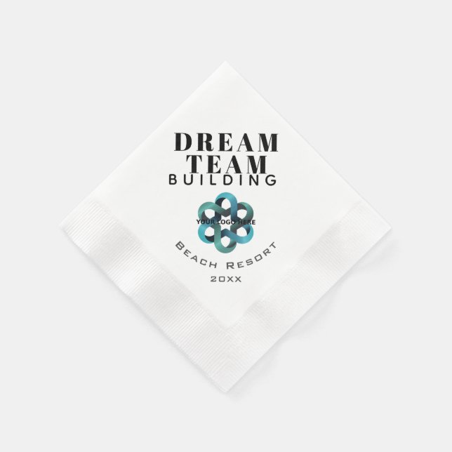 Servilleta De Papel Logo de Dream Team Building Company (Borde)