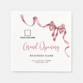 Servilleta De Papel Logo de la cinta moderna de apertura de la gran em