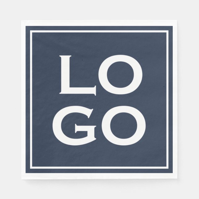 Servilleta De Papel Logo de la compañía o del Personalizado de negocio (Anverso)
