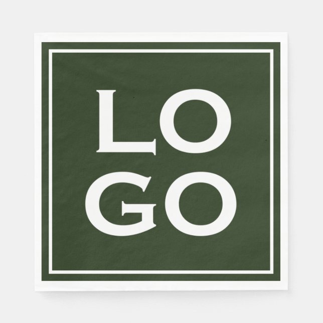 Servilleta De Papel Logo de la empresa o del Personalizado de negocios (Anverso)