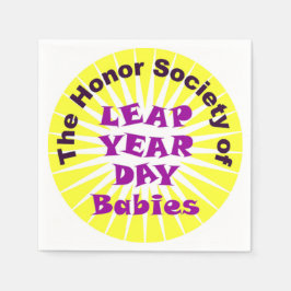 SERVILLETA DE PAPEL LOGO DE LEAP DAY