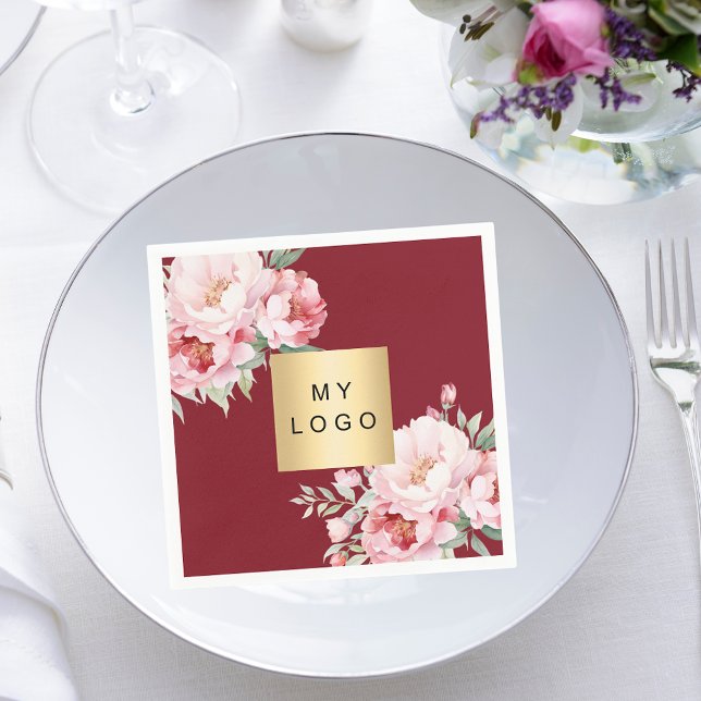 Servilleta De Papel Logo de negocios de florines rojos (Subido por el creador)