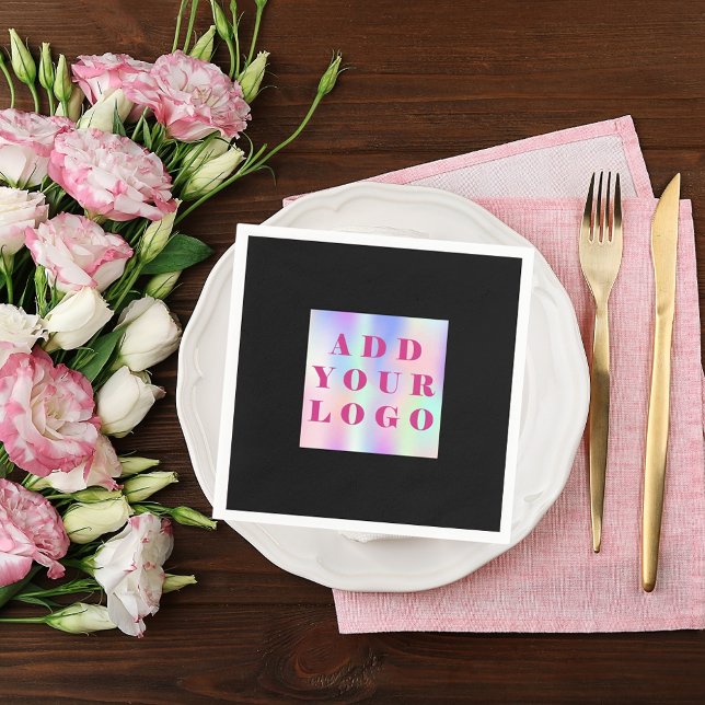 Servilleta De Papel Logo de negocios del café negro (Subido por el creador)