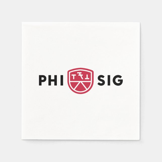 Servilleta De Papel Logo de Phi Sigma Kappa (Anverso)