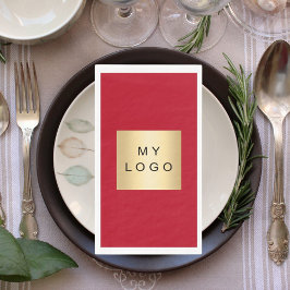 Servilleta De Papel Logo de Red Business