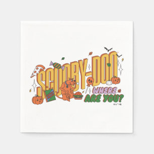 Servilleta De Papel Logo de Snack de Halloween de Scooby-Doo