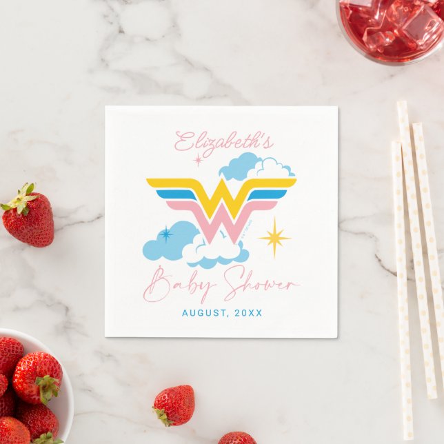 Servilleta De Papel Logo de Wonder Woman | BABY SHOWER (In situ)