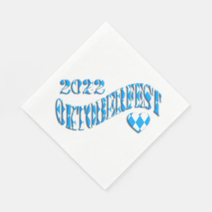 Servilleta De Papel Logo del Festival Alemán de Cerveza Oktoberfest 20