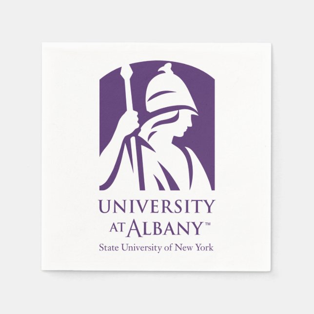 Servilleta De Papel Logo icónico de la Universidad de Albany (Anverso)
