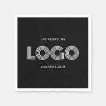 Logo moderno en blanco y negro