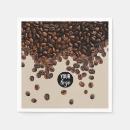 Servilleta De Papel Logo profesional de Coffee Beans