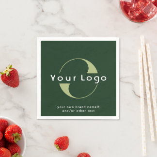 Servilleta De Papel Logo sobre el Libro de Negocio de la Compañía de T