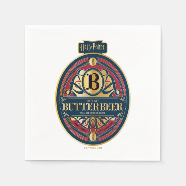 Servilleta De Papel Logo vertical BUTTERBEER™ (Anverso)
