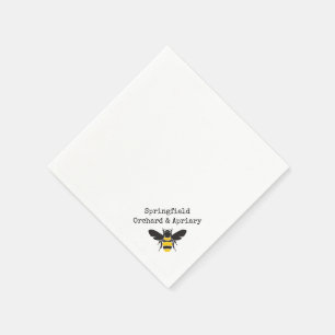 Servilleta De Papel Logotipo Bumble Abeekeeper Miel Samples