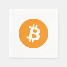 Servilleta De Papel Logotipo de criptografía de Bitcoin