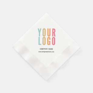 Servilleta De Papel Logotipo de empresa moderna blanco