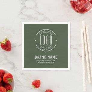 Servilleta De Papel logotipo de empresa personalizado moderno para emp