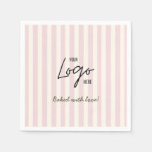 Logotipo de la Panadería Café Cute Stripes Hornead