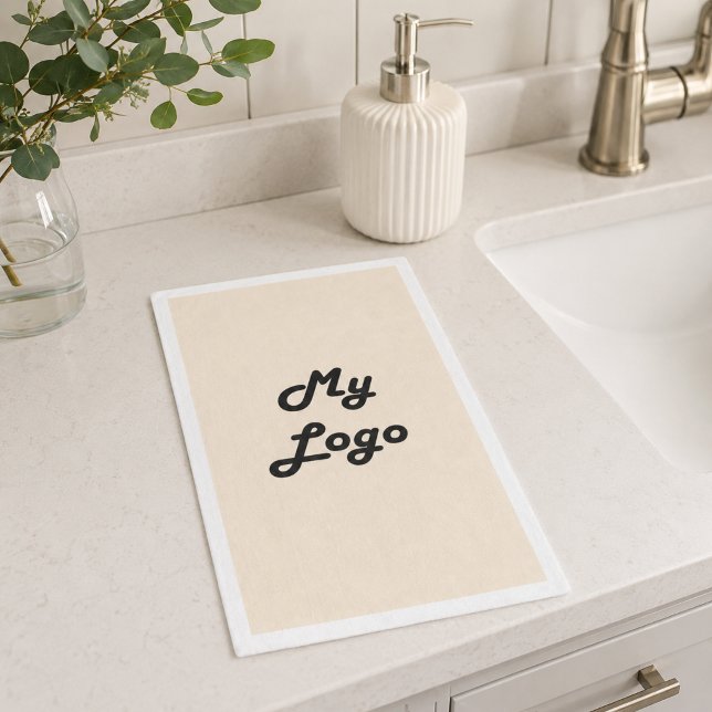 Servilleta De Papel Logotipo de negocio champán crema (Subido por el creador)