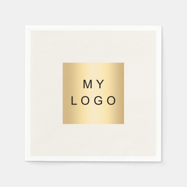 Servilleta De Papel logotipo de negocio de crema (Anverso)